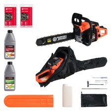 45cc 16" Petrol Chainsaw + 2 x