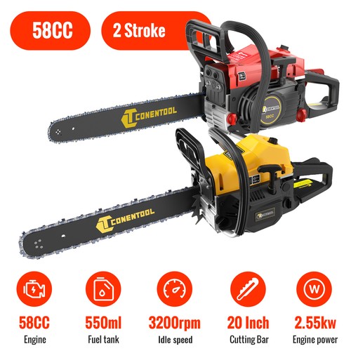 2550w 58cc petrol chainsaw - 58cc,