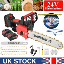 12" Electric Cordless Chainsaw